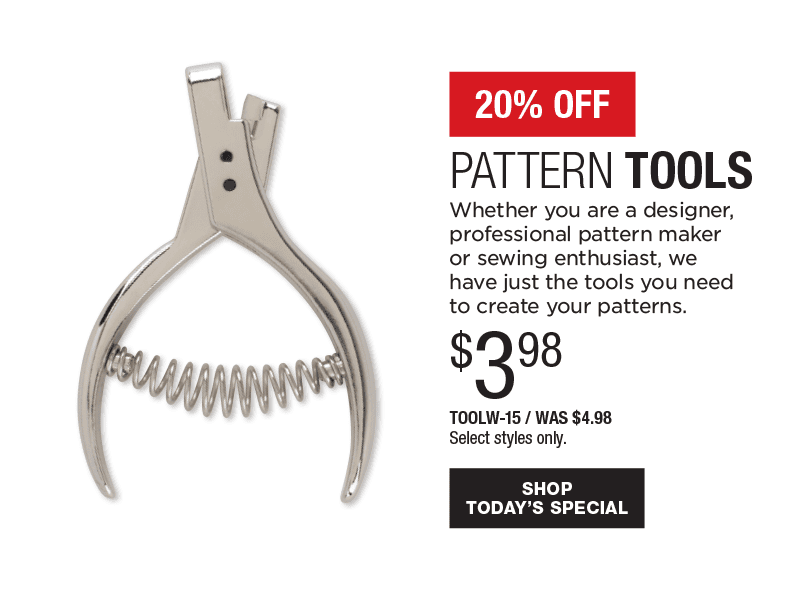 20% Off Pattern Tools