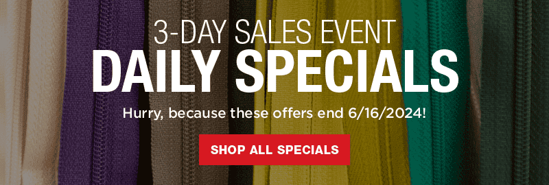 Daily Specials On Select Sewing Supplies! Shop Now!