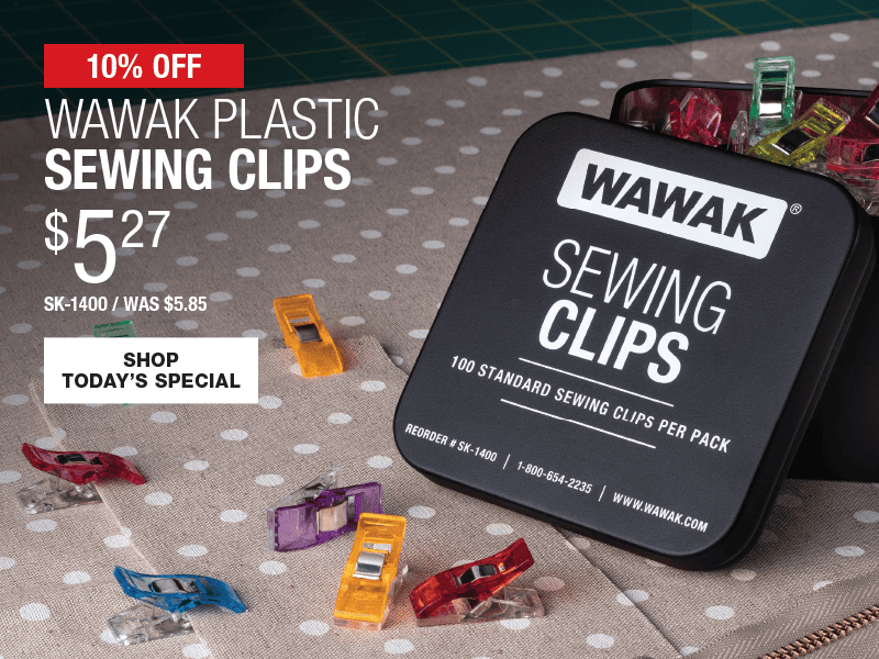 10% Off WAWAK Plastic Sewing Clips