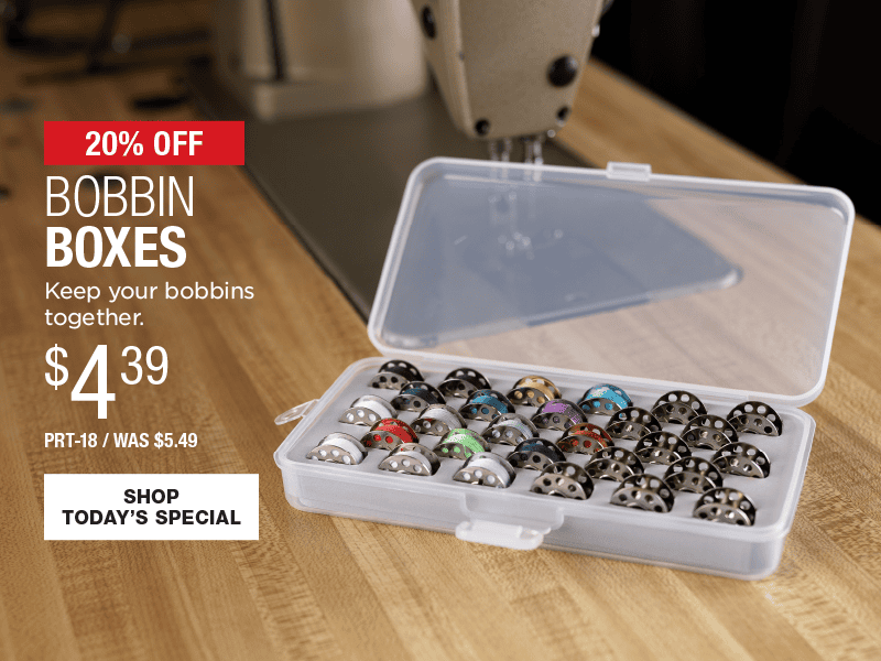 20% Off Bobbin Boxes