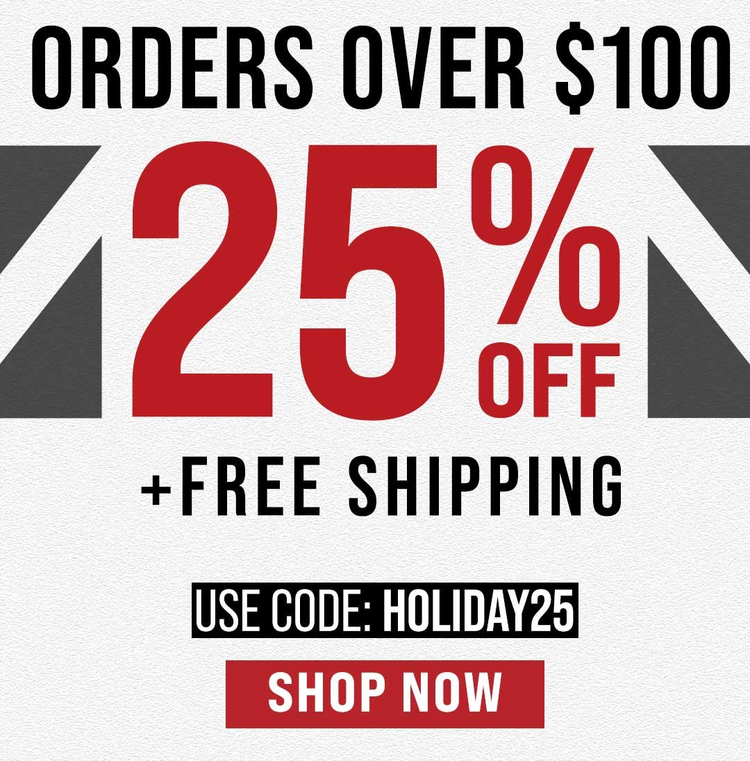 25% OFF+ FREE Shipping on Orders \\$100+