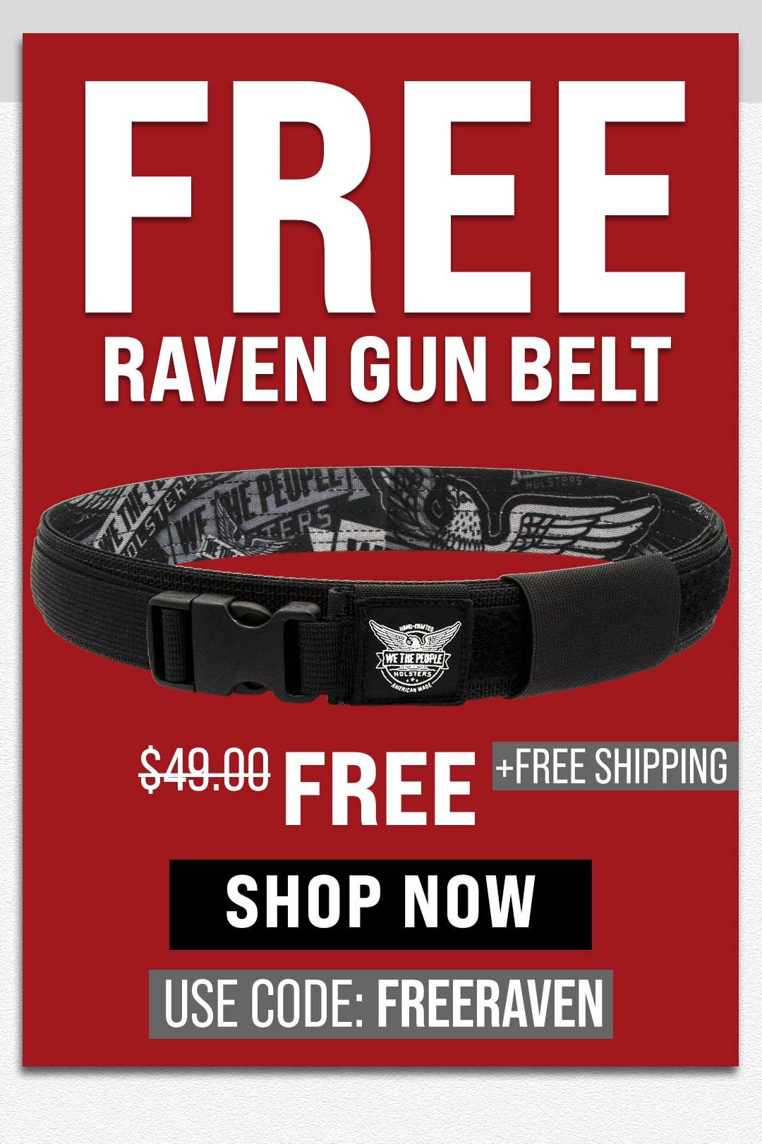 FREE Raven Gun Belt