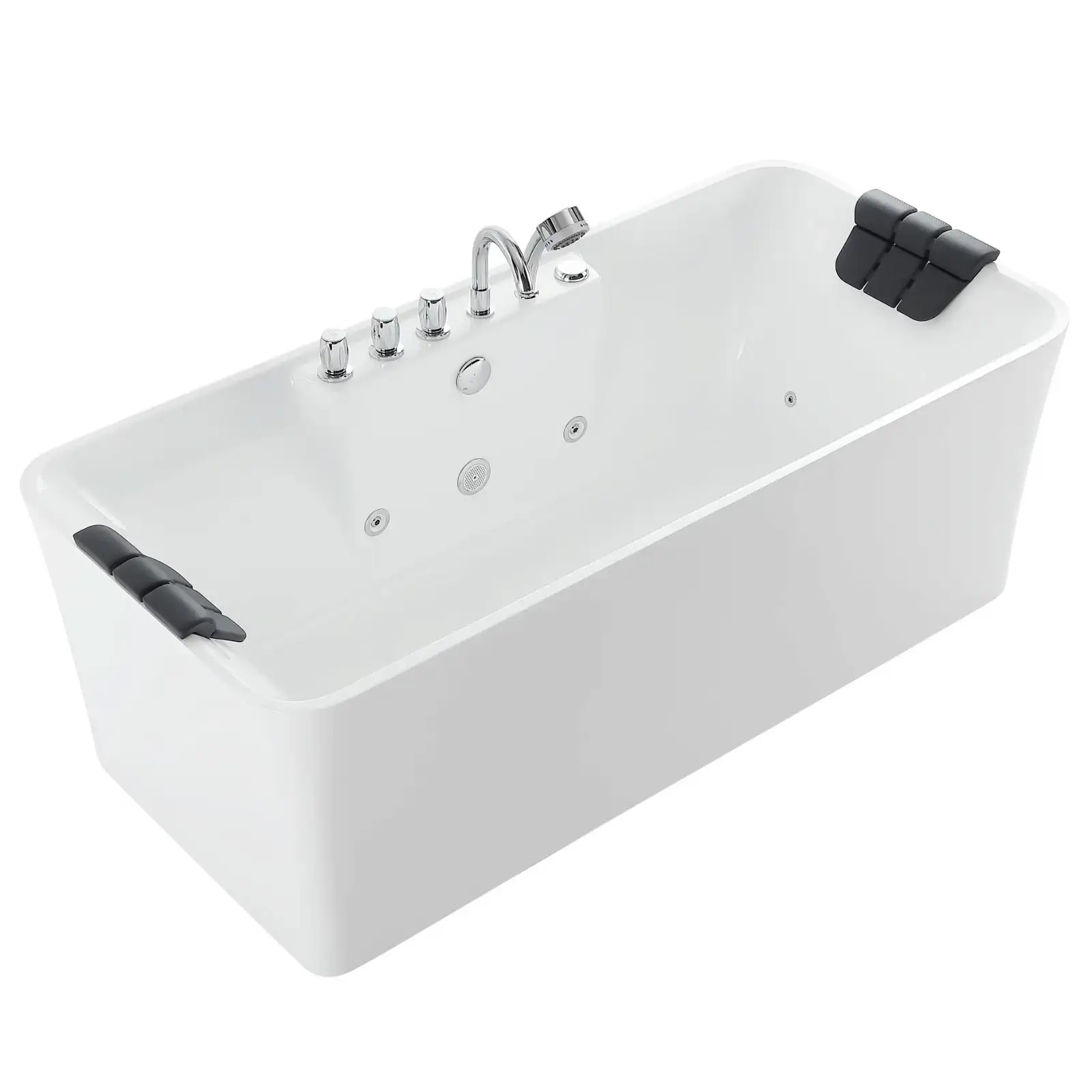 Image of Empava 67 in. Whirlpool Freestanding Acrylic Bathtub - EMPV-67AIS16