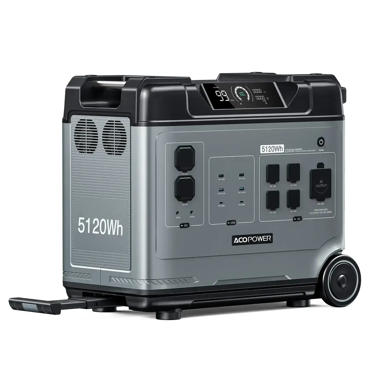 Image of Acopower P5000 Portable Power Station 5120Wh/2200W