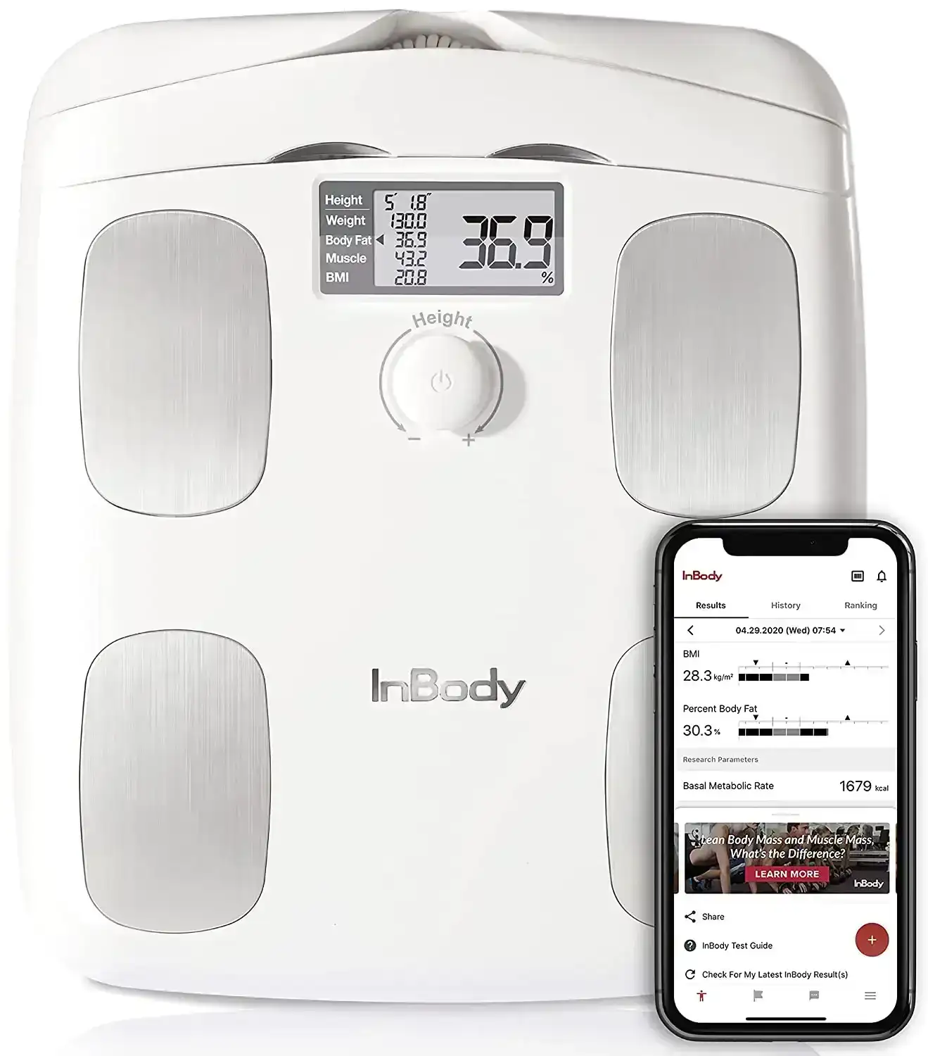 Image of InBody H20B Digital Scale Weight Management