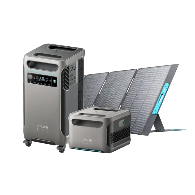 Image of Anker SOLIX F3800 + Expansion Battery + PS400 Solar Panel (7680Wh in total)