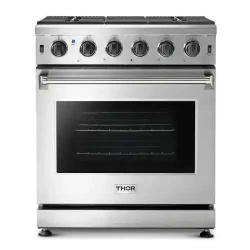 Image of Thor Kitchen 30 Inch Gas Range in Stainless Steel