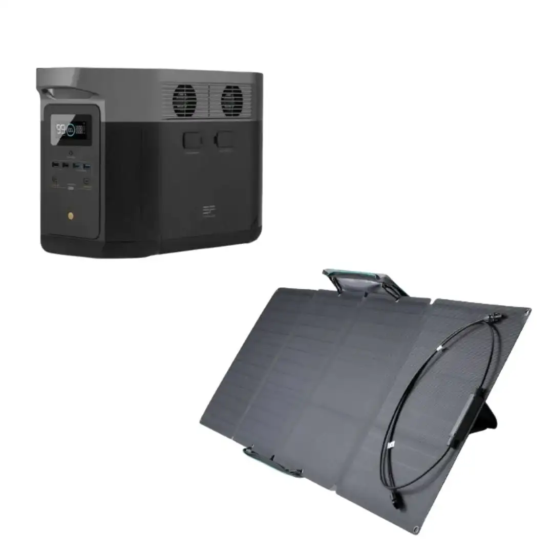Image of Ecoflow DELTA Max Portable Power Station + 160W Solar Panel