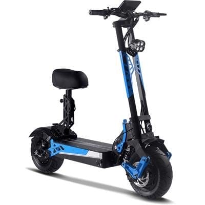 Image of MotoTec Switchblade 60v 4000w Lithium Electric Scooter Blue