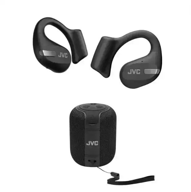 Image of Special Bundle JVC Open Ear "Nearphones" Black + FREE Wireless Speaker