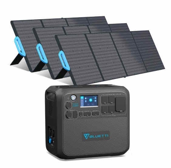 Image of BLUETTI AC200Max Portable Power Station + 3*PV200 Solar Panel