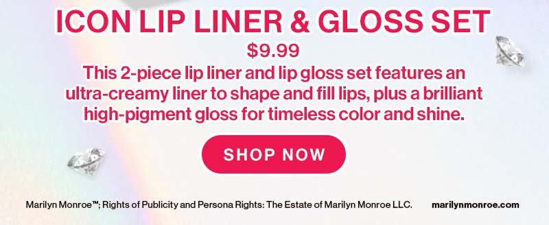 Icon Lip Liner and Gloss Set | \\$9.99 | This 2-piece lip liner and lip gloss set features an ultra-creamy liner to shape and fill lips, plus a brilliant high-pigment gloss for timeless color and shine | Shop Now