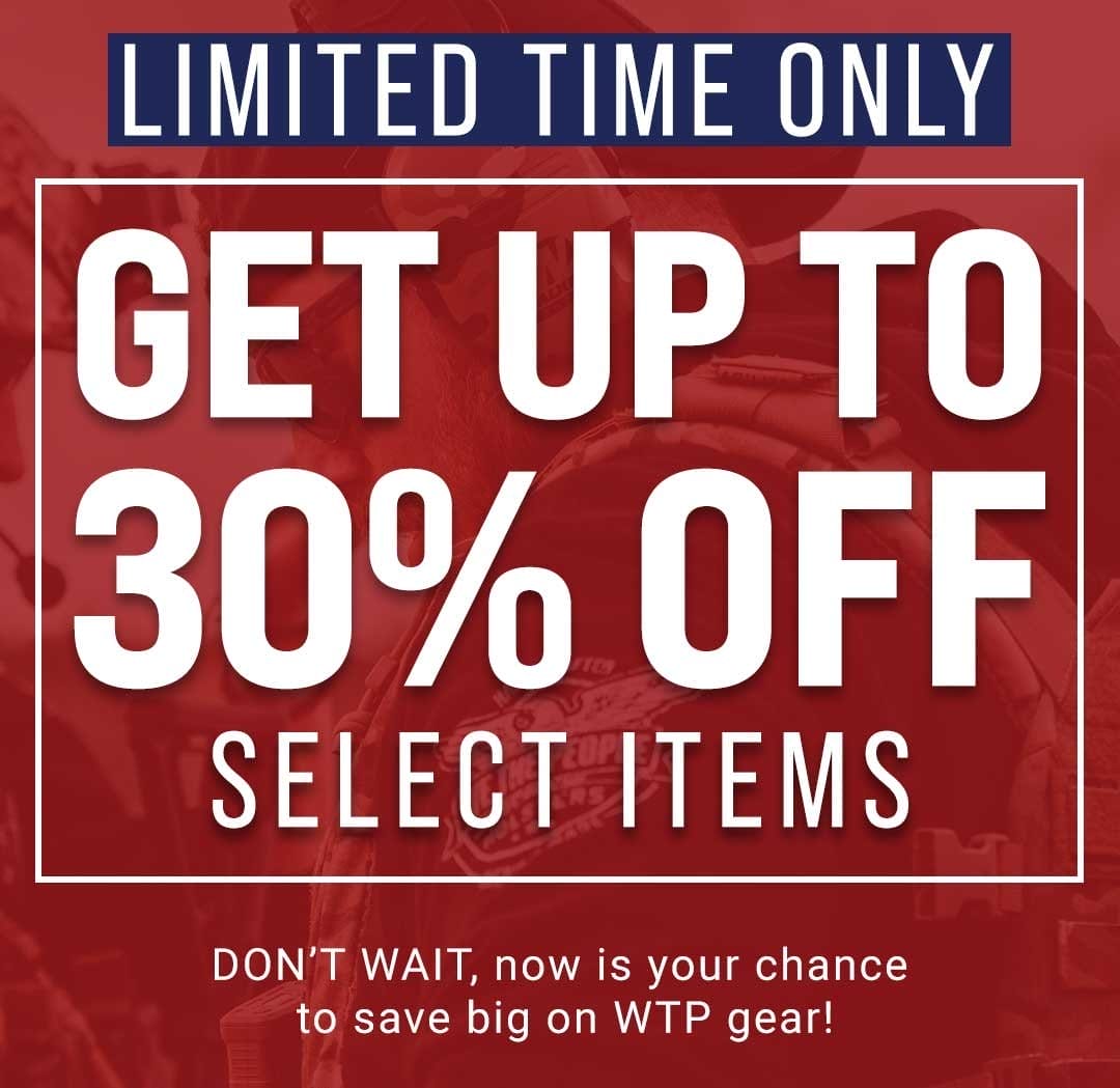 30% OFF Select Items for a limited time