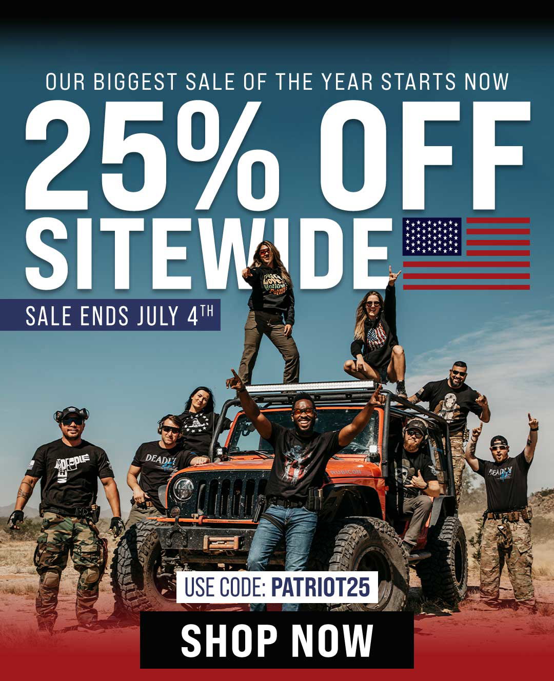 25% OFF Sitewide Sale Starts NOW!