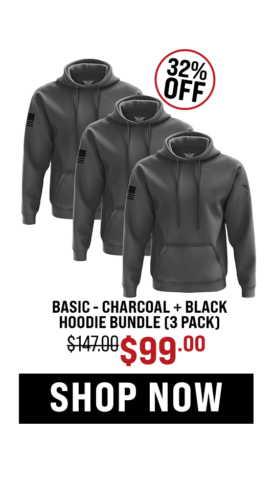 Charcoal + Black Hoodie Bundle