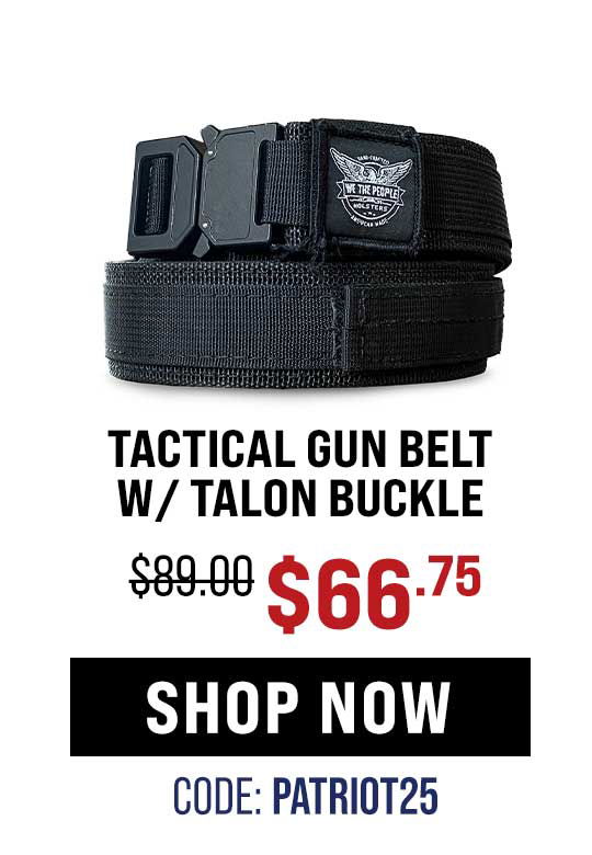 Tactical Gun Belt w/ Talon Buckle