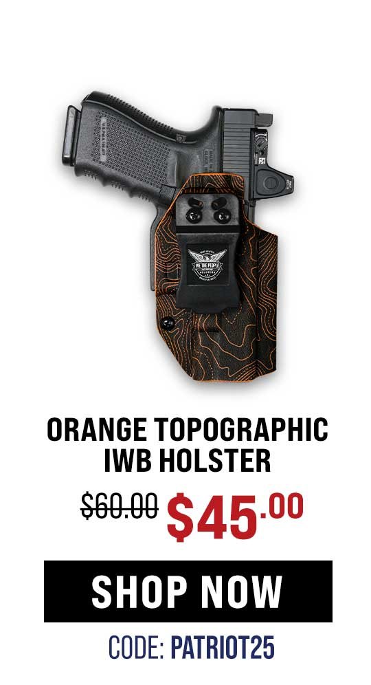 Orange Topographic Holster