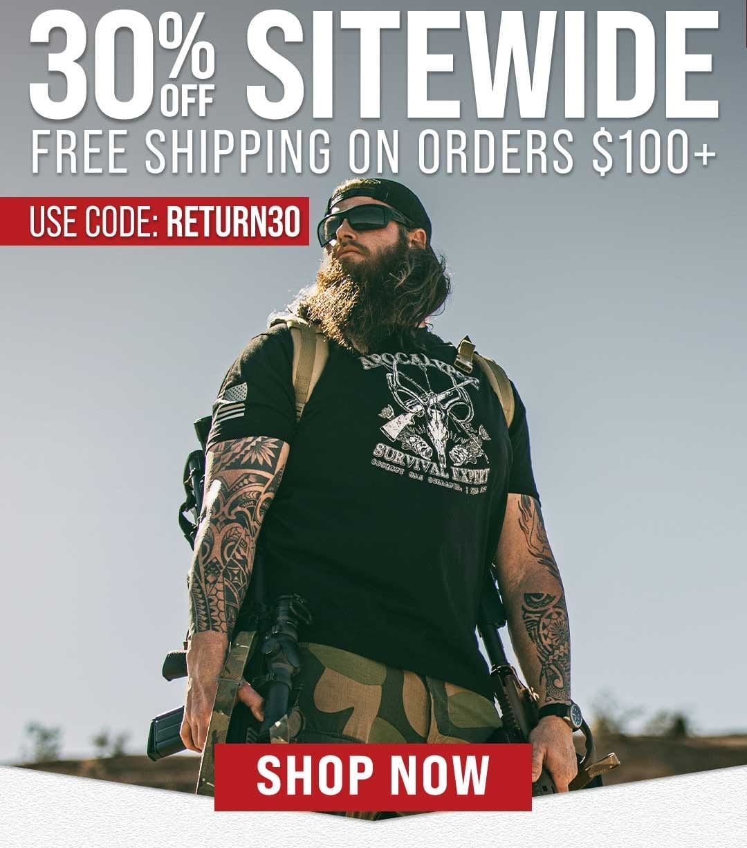 30% OFF Sitewide on orders \\$100+