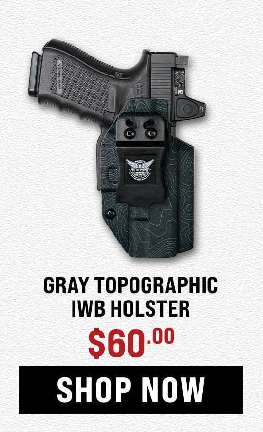 Gray Topographic Holster