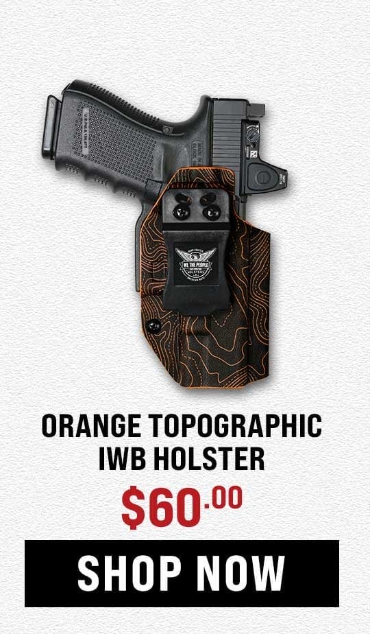 Orange Topographic Holster