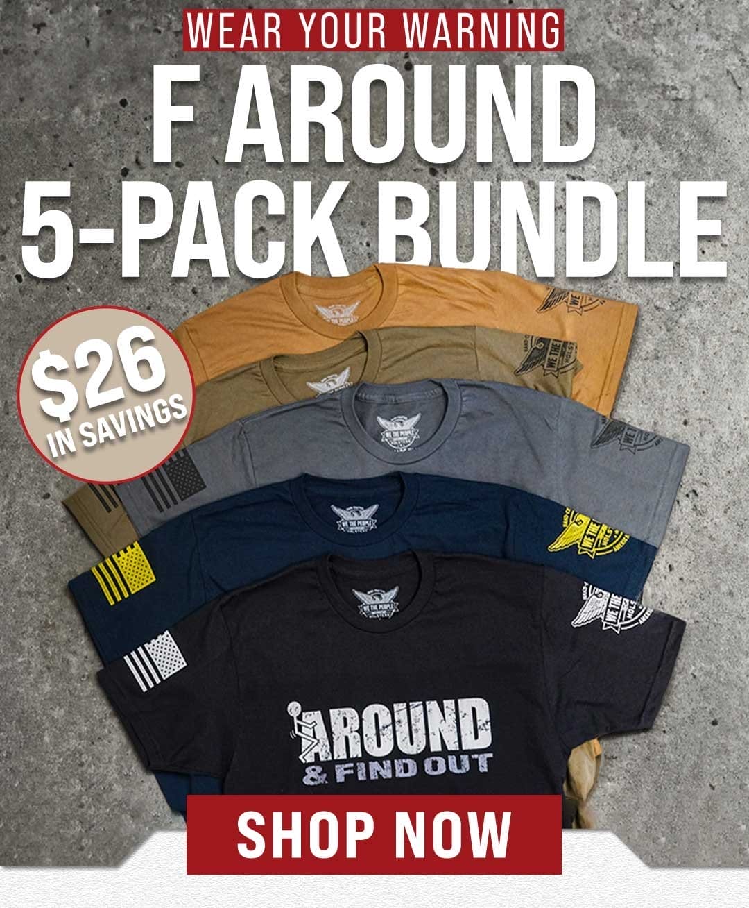 F Around 5-Pack Bundle