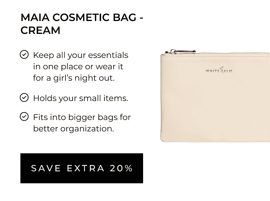 MAIA COSMETIC BAG - CREAM