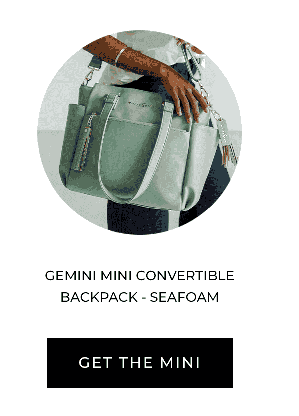 GEMINI MINI CONVERTIBLE BACKPACK - SEAFOAM