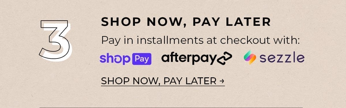 Shop Now, Pay Later