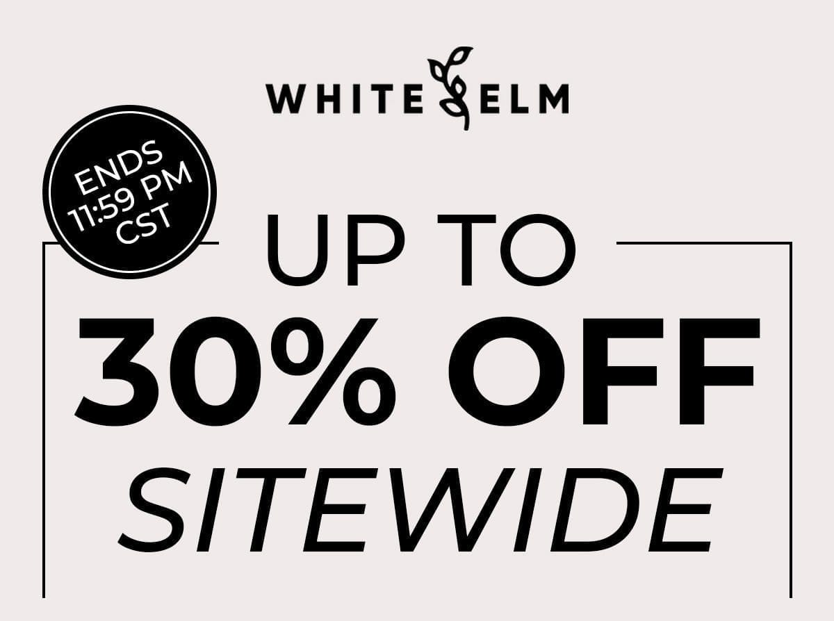 Up To 30% Off Sitewide