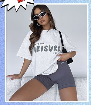 Leisure Series Oversized Tee Glacier Grey