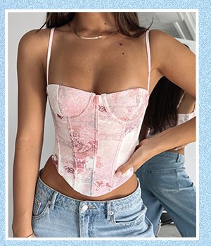 In The Morning Bustier Primrose Pink