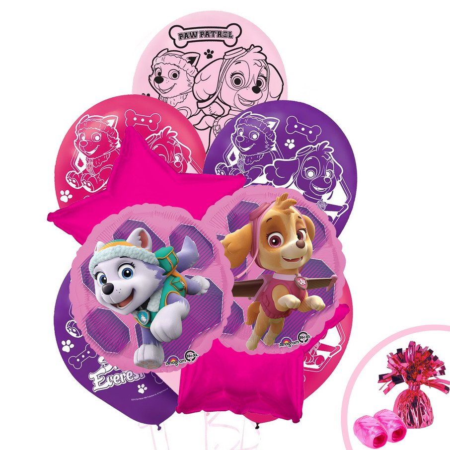 Paw Patrol Pink Balloon Bouquet