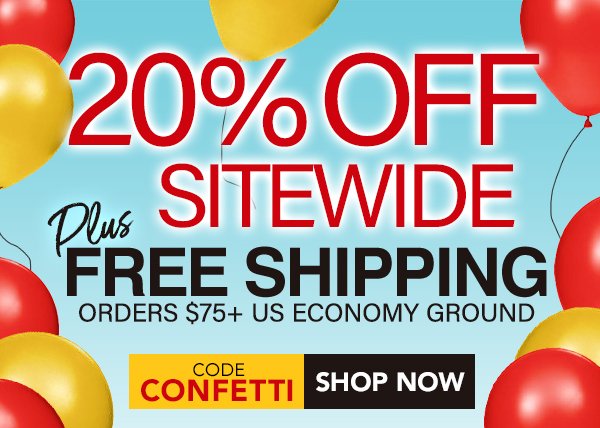 20% Off Sitewide!