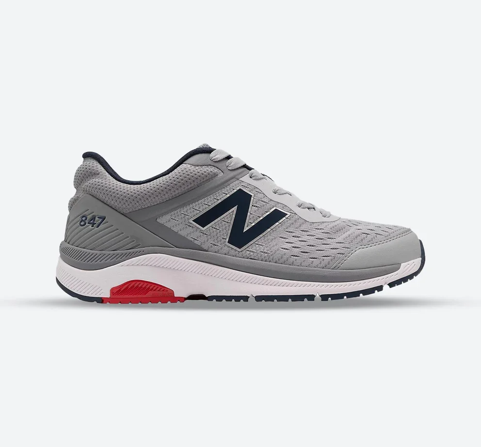 Image of Mens Wide Fit New Balance MW847LG4 Walking Rollbar Stability Trainers - Exclusive