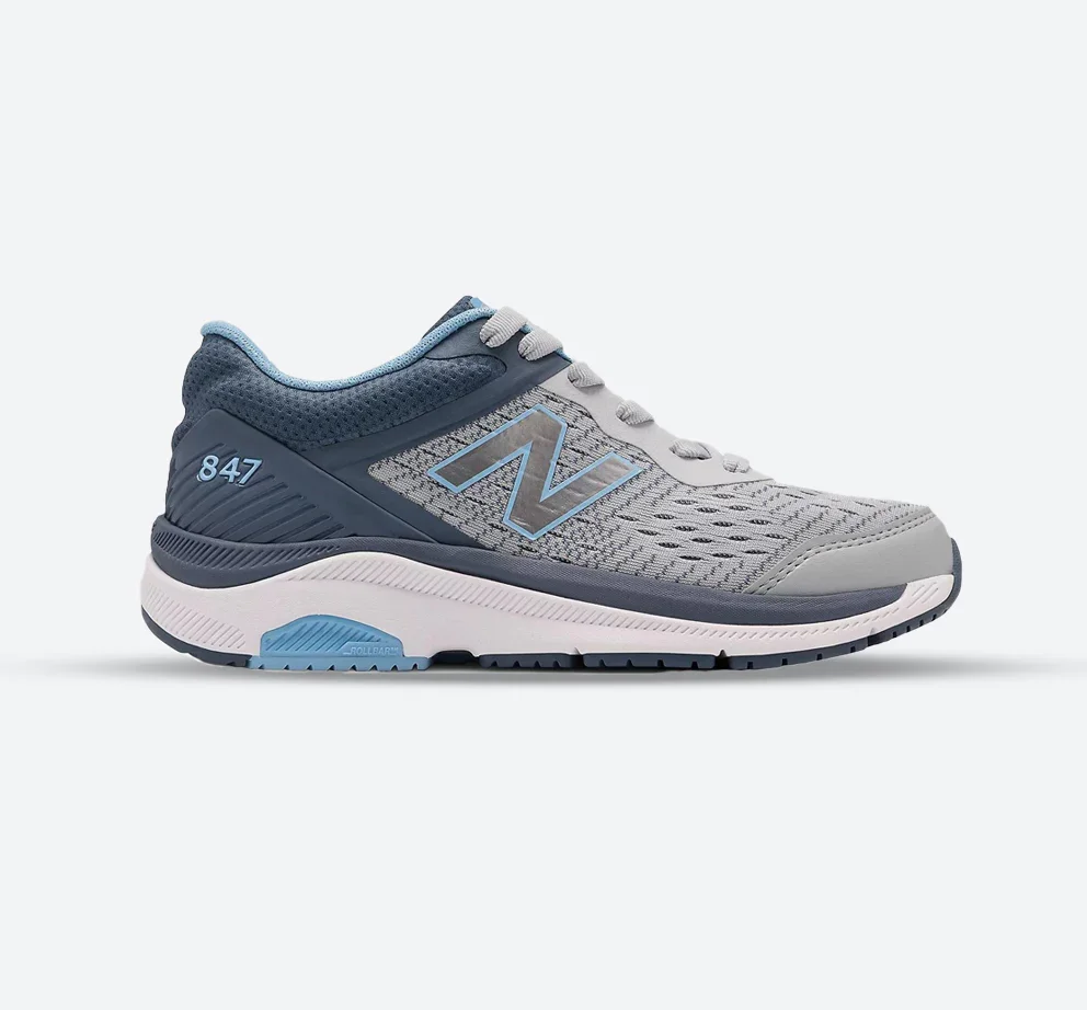 Image of Womens Wide Fit New Balance WW847LG4 Walking Rollbar Stability Trainers - Exclusive