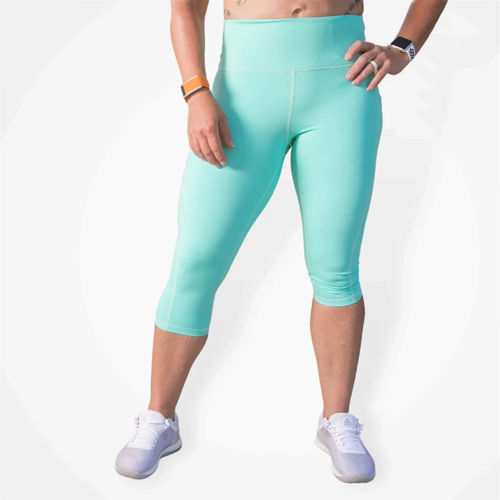 Image of WodBottom Teal Capri Leggings