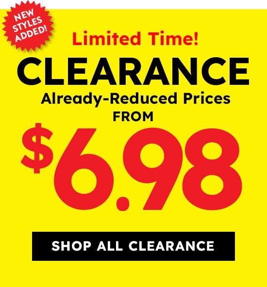 Shop All Clearance