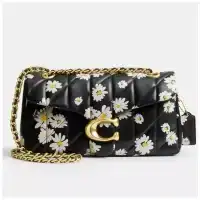 Coach Tabby Shoulder Bag 26 With Quilting And Floral Print