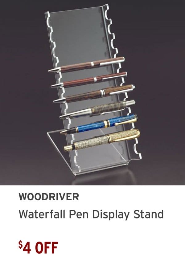 \\$4 Off - WoodRiver® Waterfall Pen Display Stand