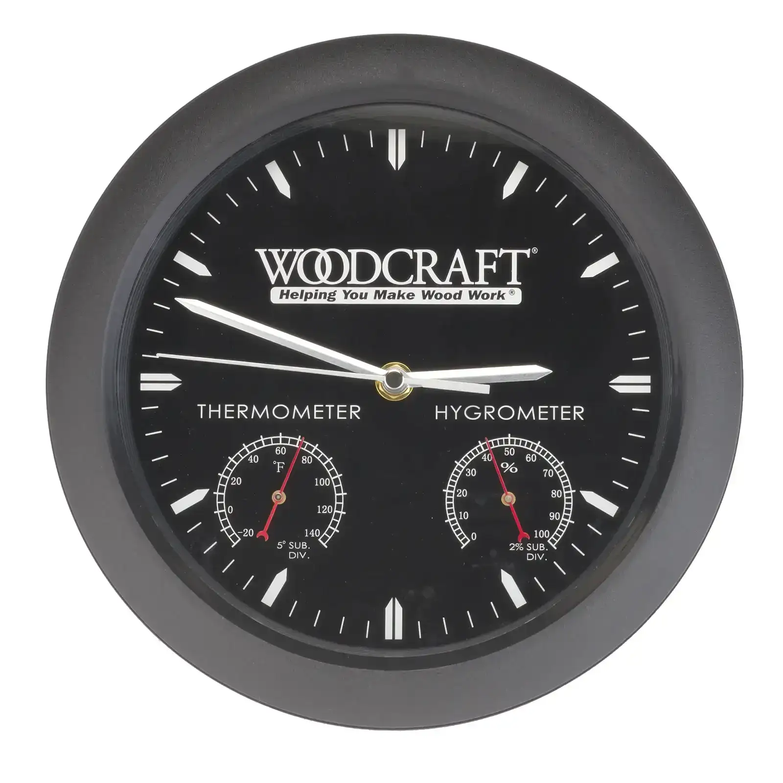 Save 30% - Woodcraft® Woodshop Clock with Thermometer and Hygrometer