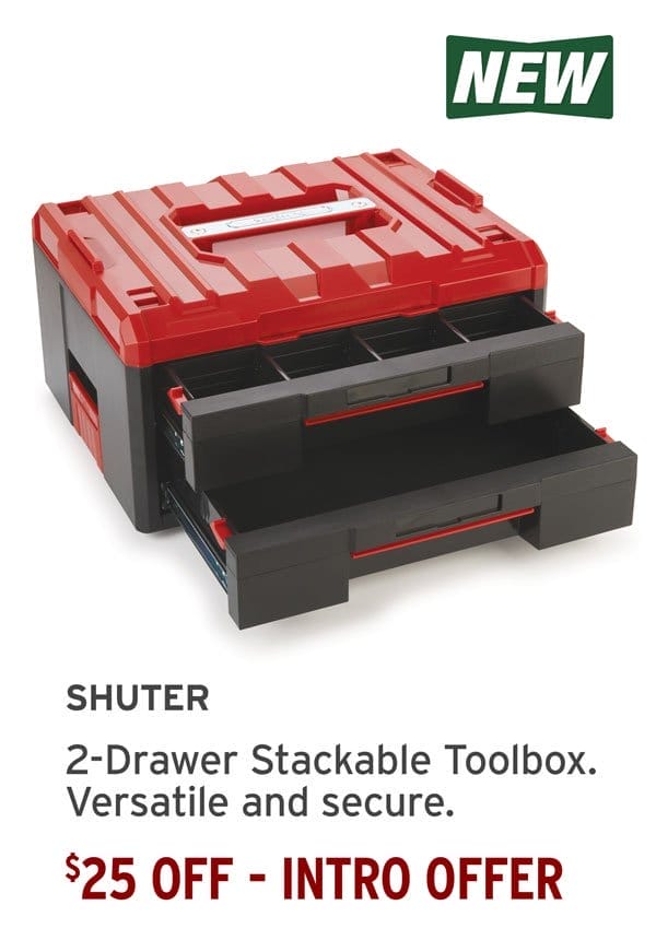 2-Drawer Stackable Toolbox