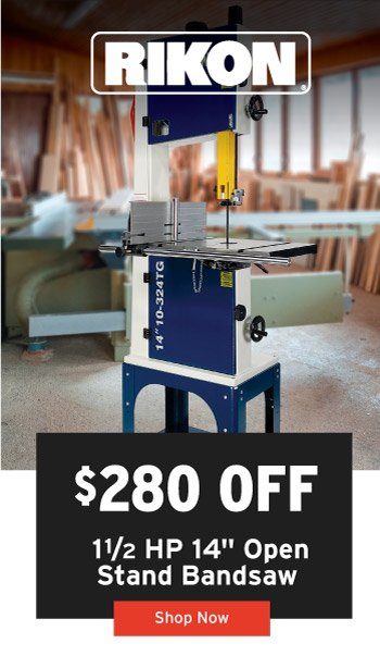 \\$280 Off Rikon Bandsaw