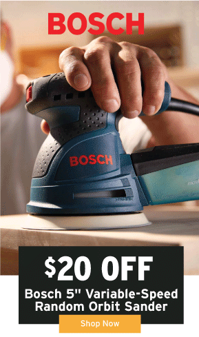 \\$20 Off Bosch Sander