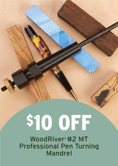 \\$10 Off WoodRiver Pen Turning Mandrel