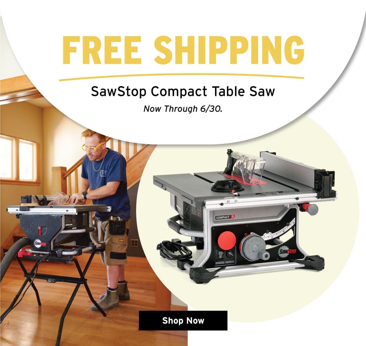 Free Shipping on SawStop CTS