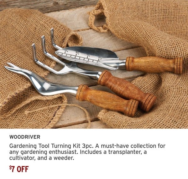 Gardening Tool Turning Kit - 3 Piece