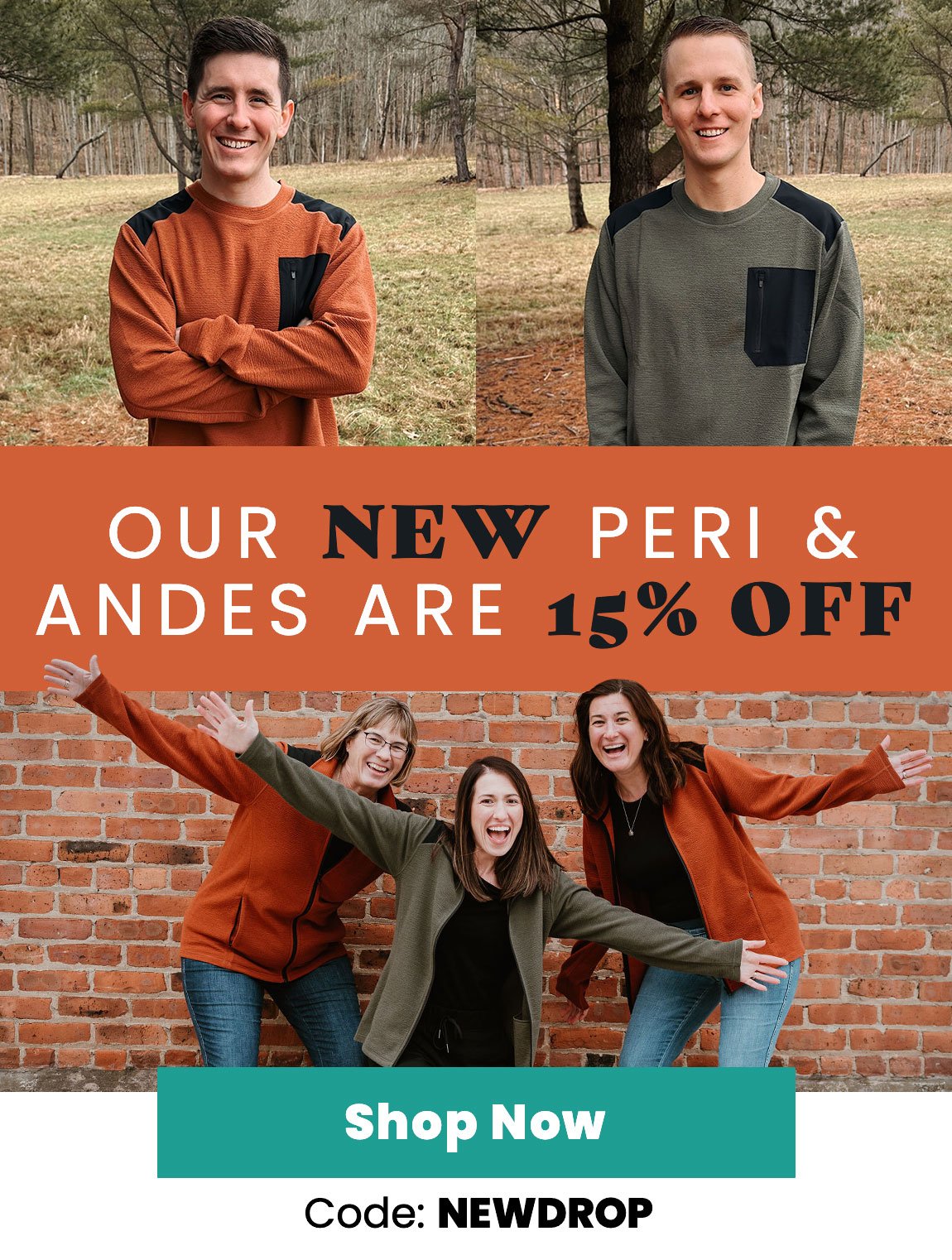 Our NEW Peri & Andes Are 15% Off – TODAY ONLY!