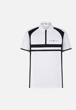 Bernhard Polo shirt in White/Black