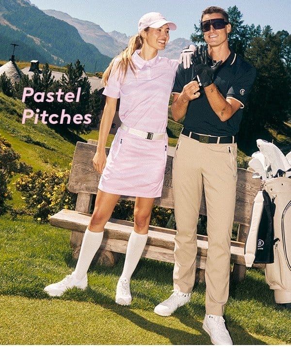 Tee off, color, game: high-performance Golf Summer 2024 styles in pastel shades to ensure a dynamic look on the green.