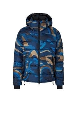 Luka Ski jacket in Blue/Olive green